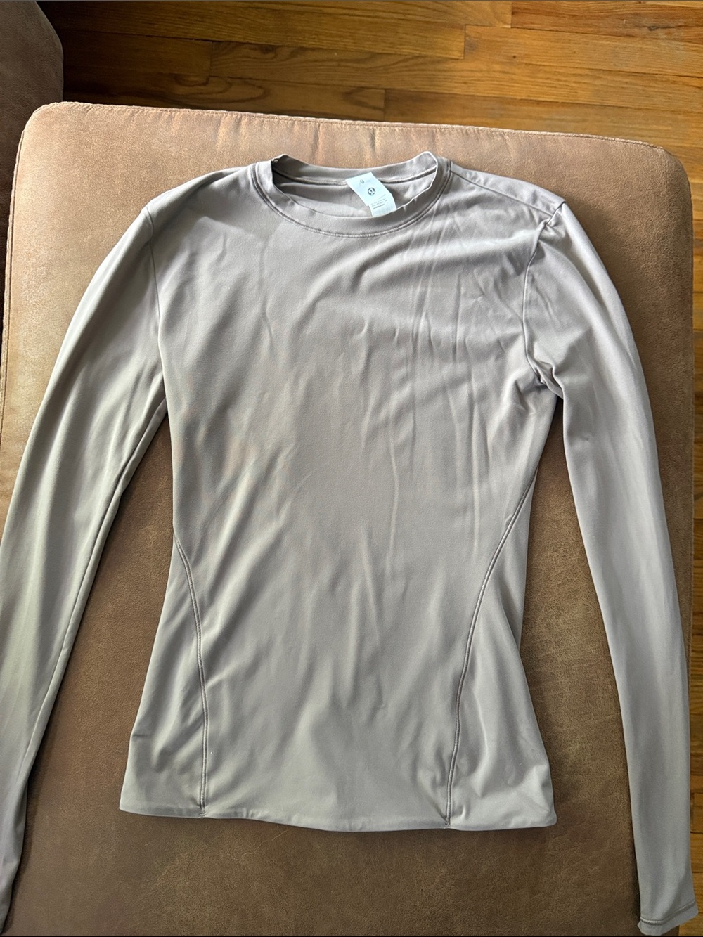 lululemon athletica Long Sleeve Performance Tee - Taupe Beige